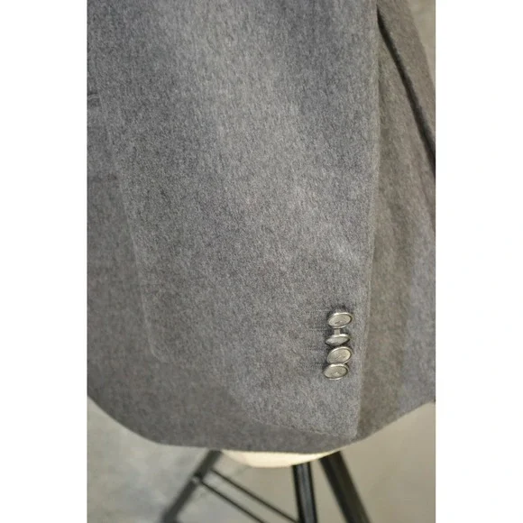 Joseph Abboud Blazer Men 42L Gray Tollegno 1900 Italian Pure Cashmere Sport Coat